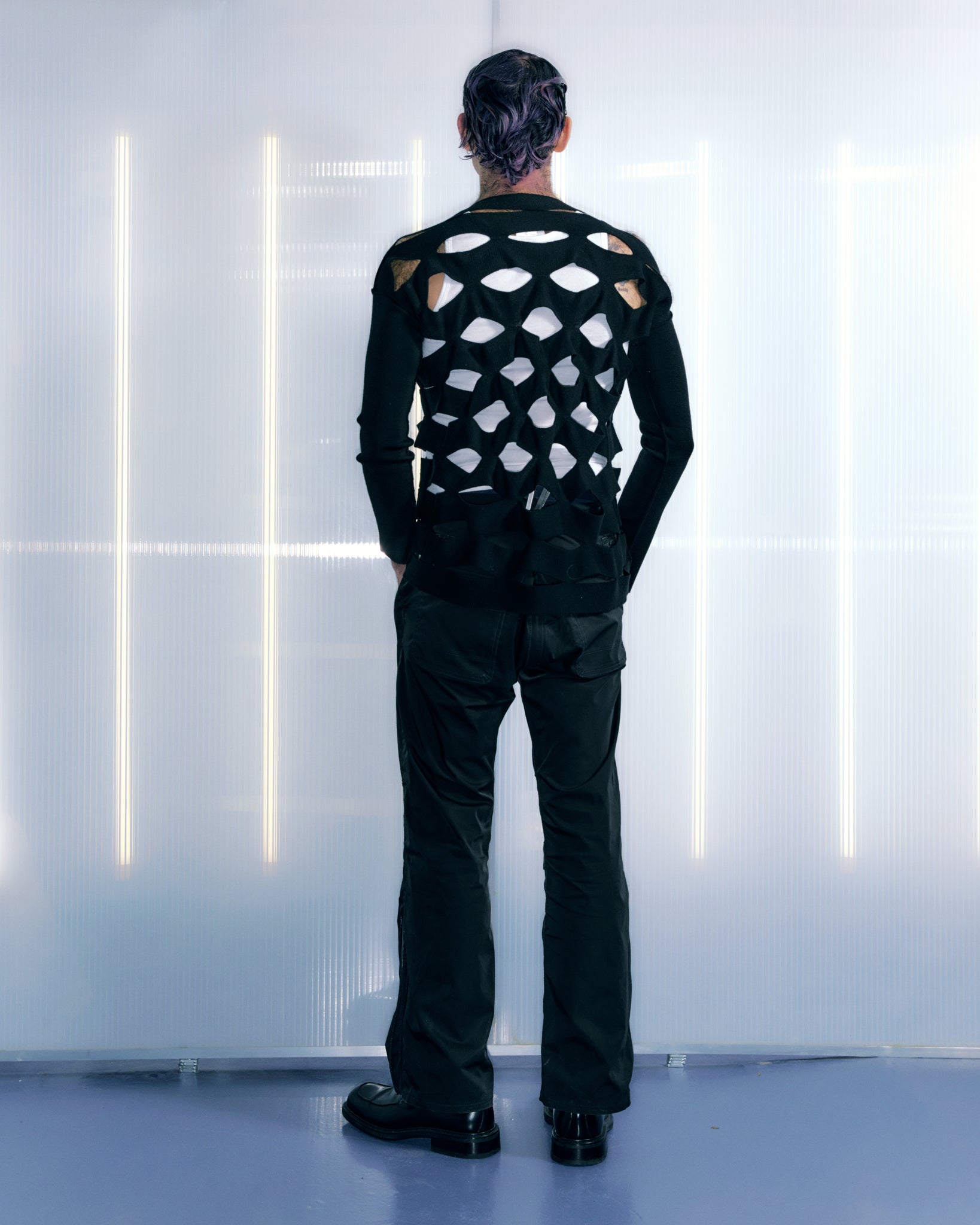 Cut-out Long Sleeve Jumper