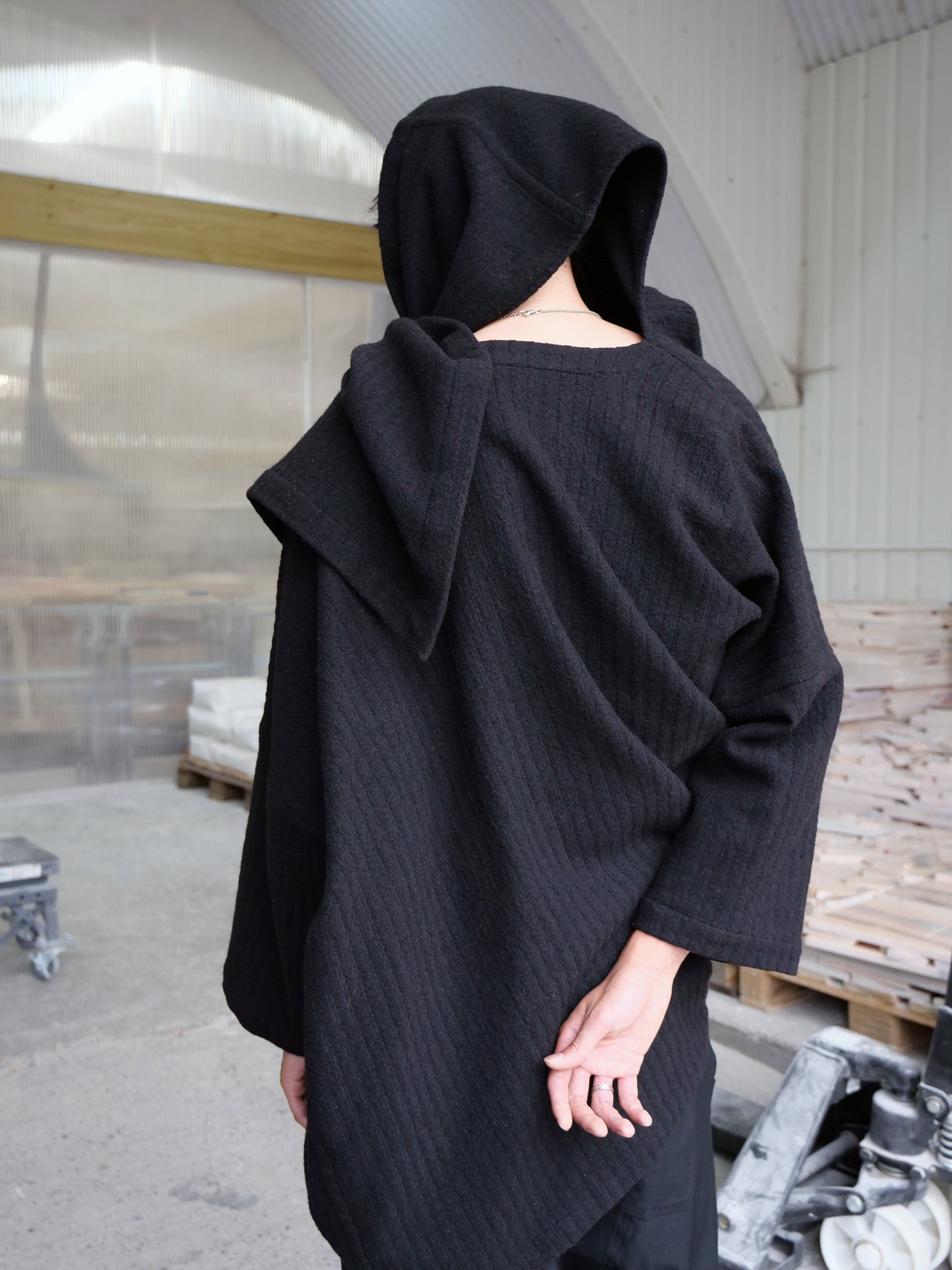 Wool Shawl Style Coat