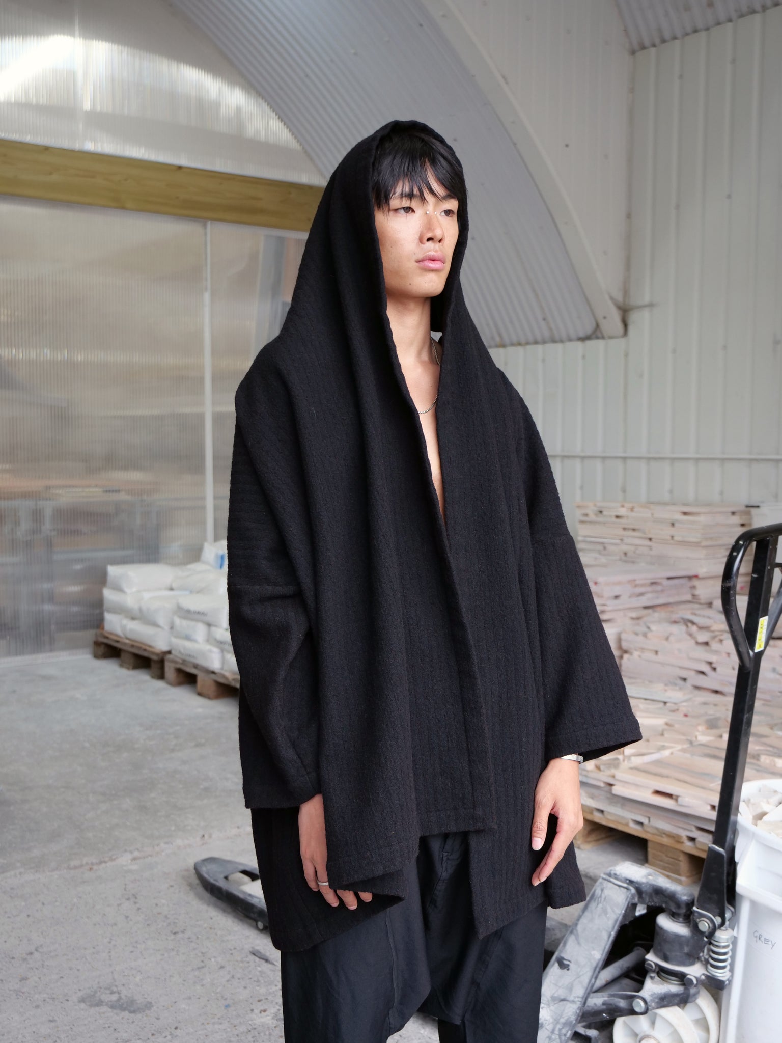 Wool Shawl Style Coat