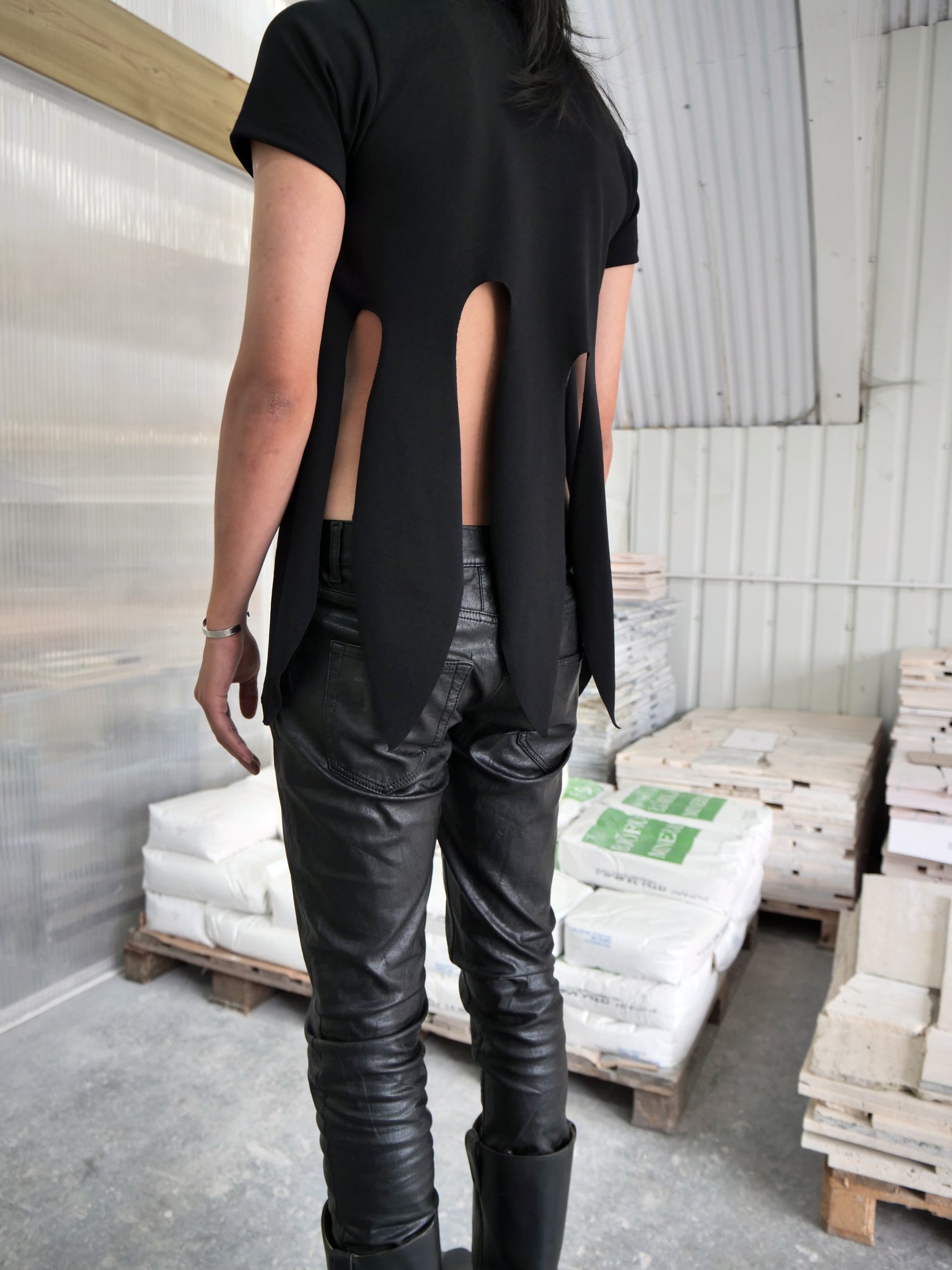 Cut Out Black Top