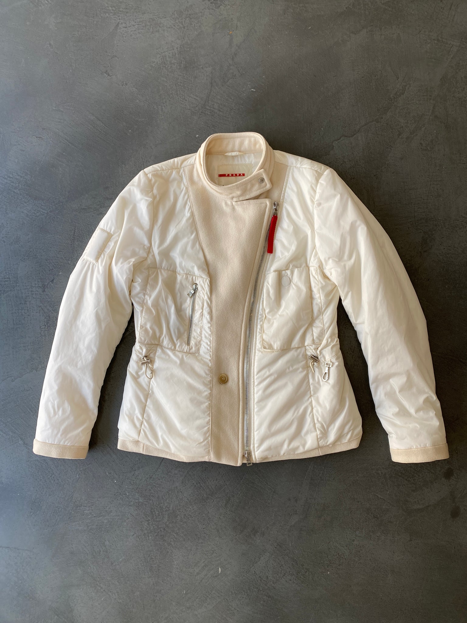 Cream Padded Asymetrical Jacket SS 98