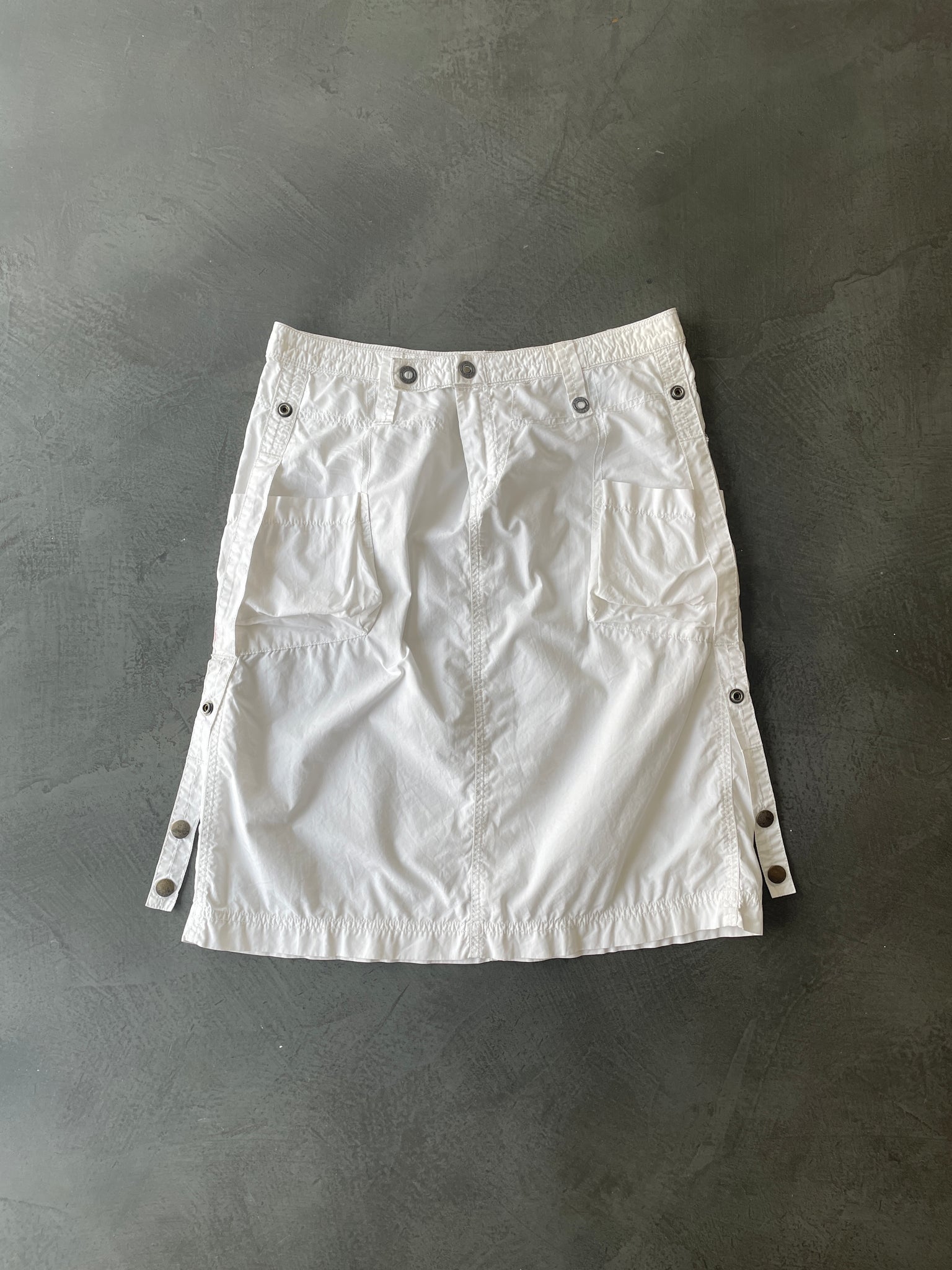 White Utility Style Skirt