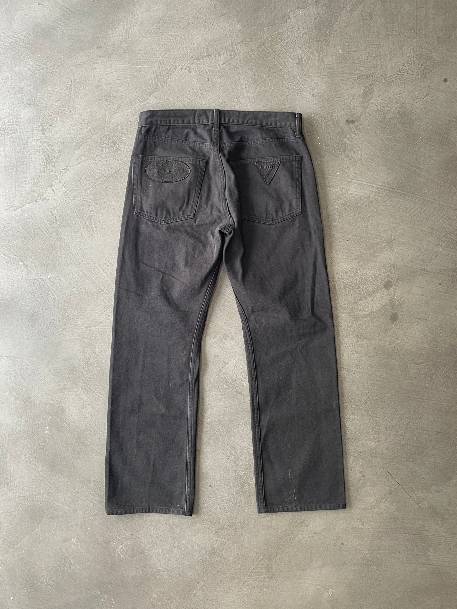 Black Patchwork Jeans