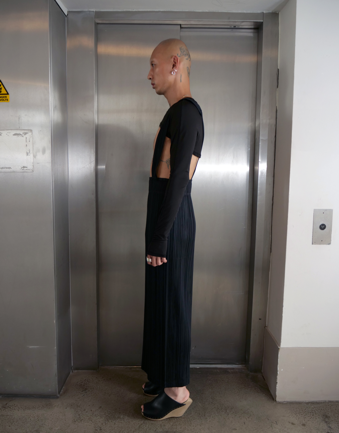 Pleats Please Suspender Skirt