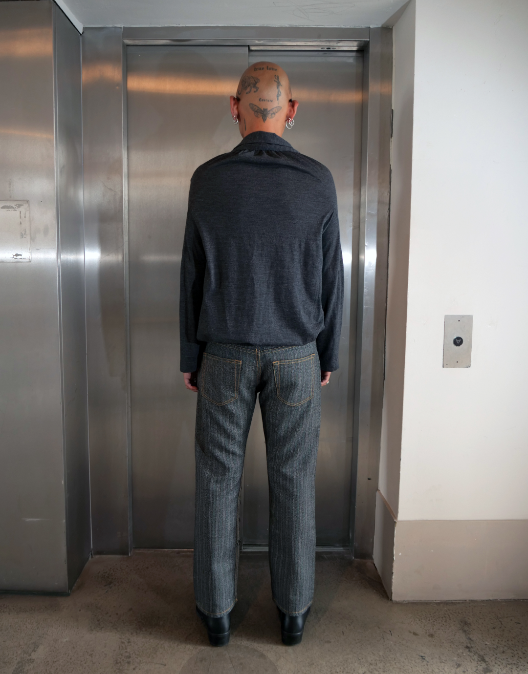 Charcoal Grey Knit Cardigan