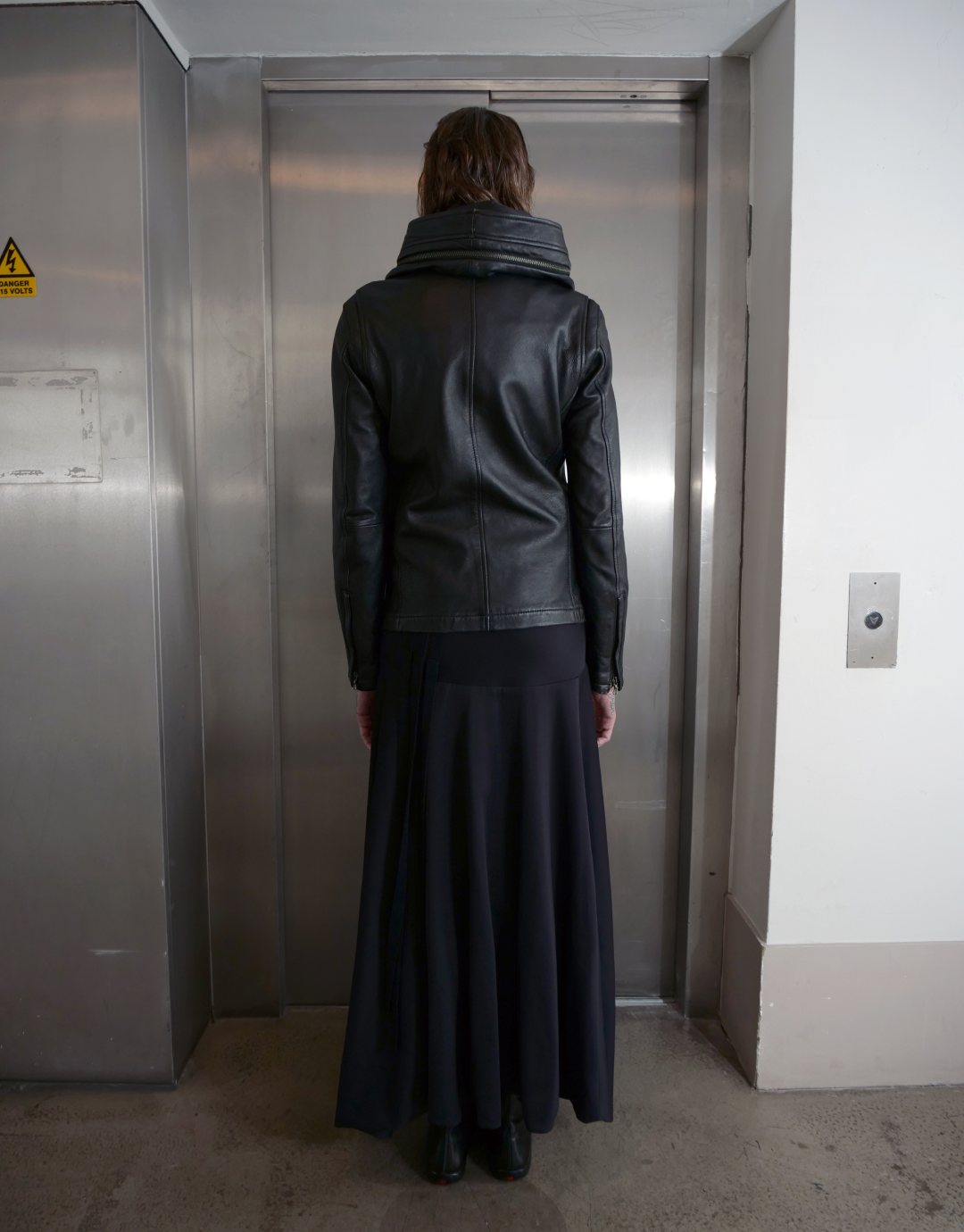 Hooded Leather Jacket