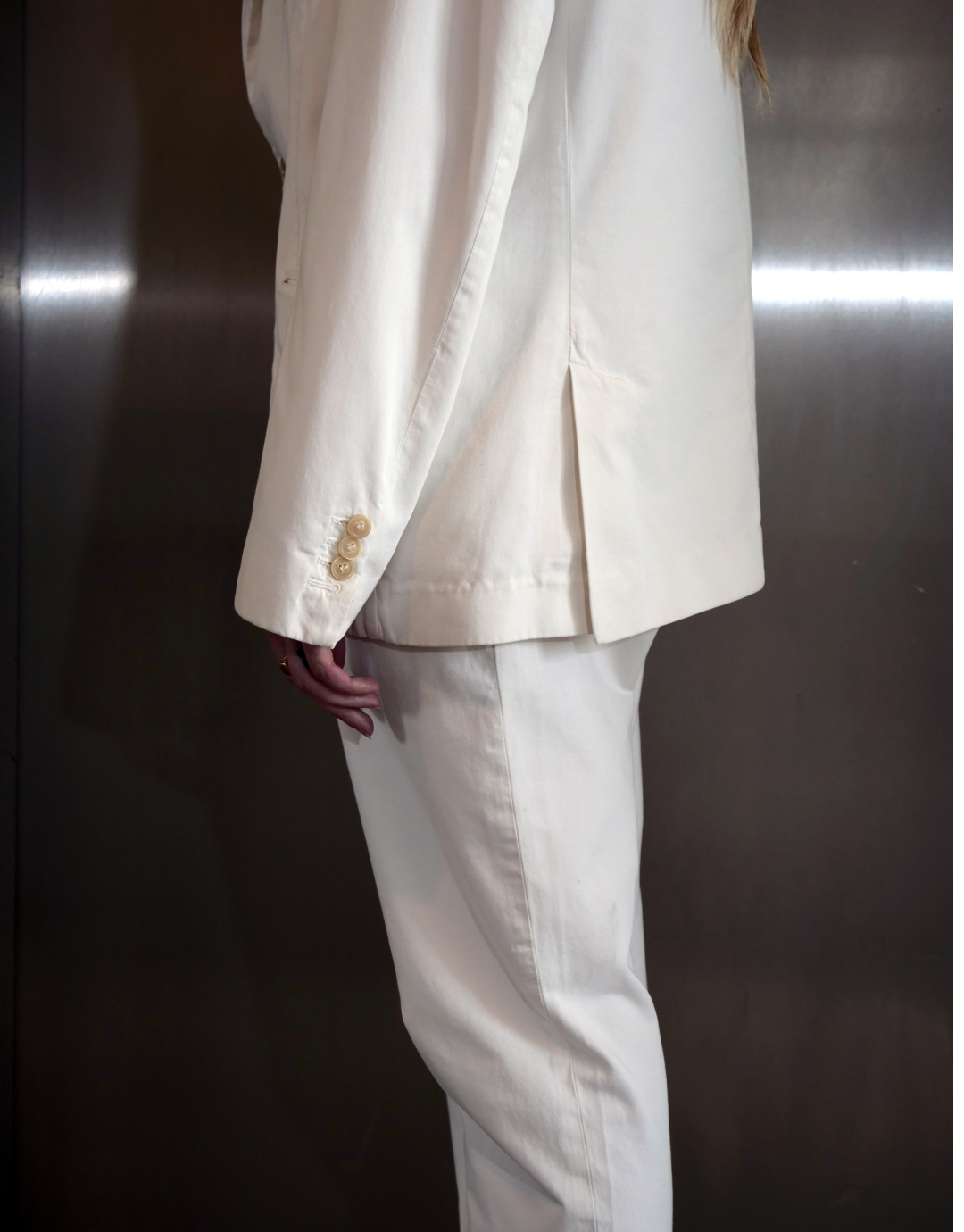Margiela White Oversized Two Piece suit