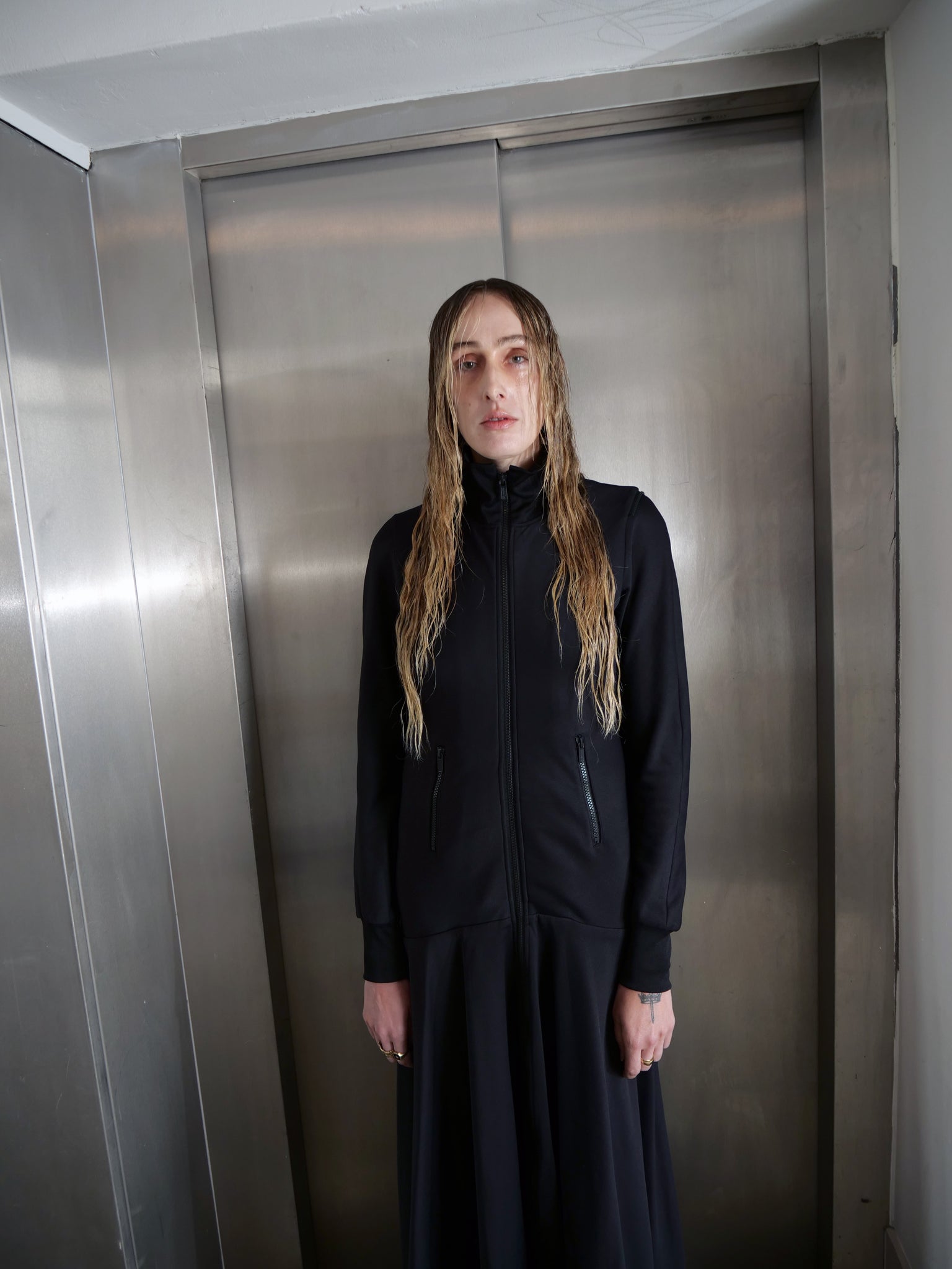 Y-3 Black Tracksuit Dress