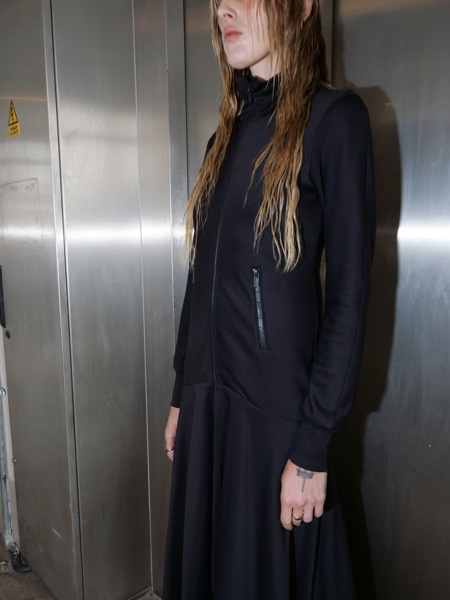 Y-3 Black Tracksuit Dress
