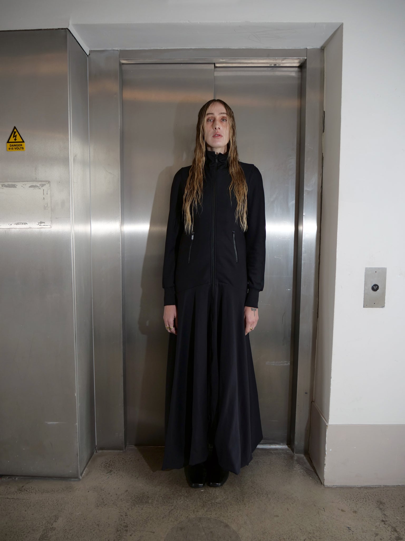 Y-3 Black Tracksuit Dress