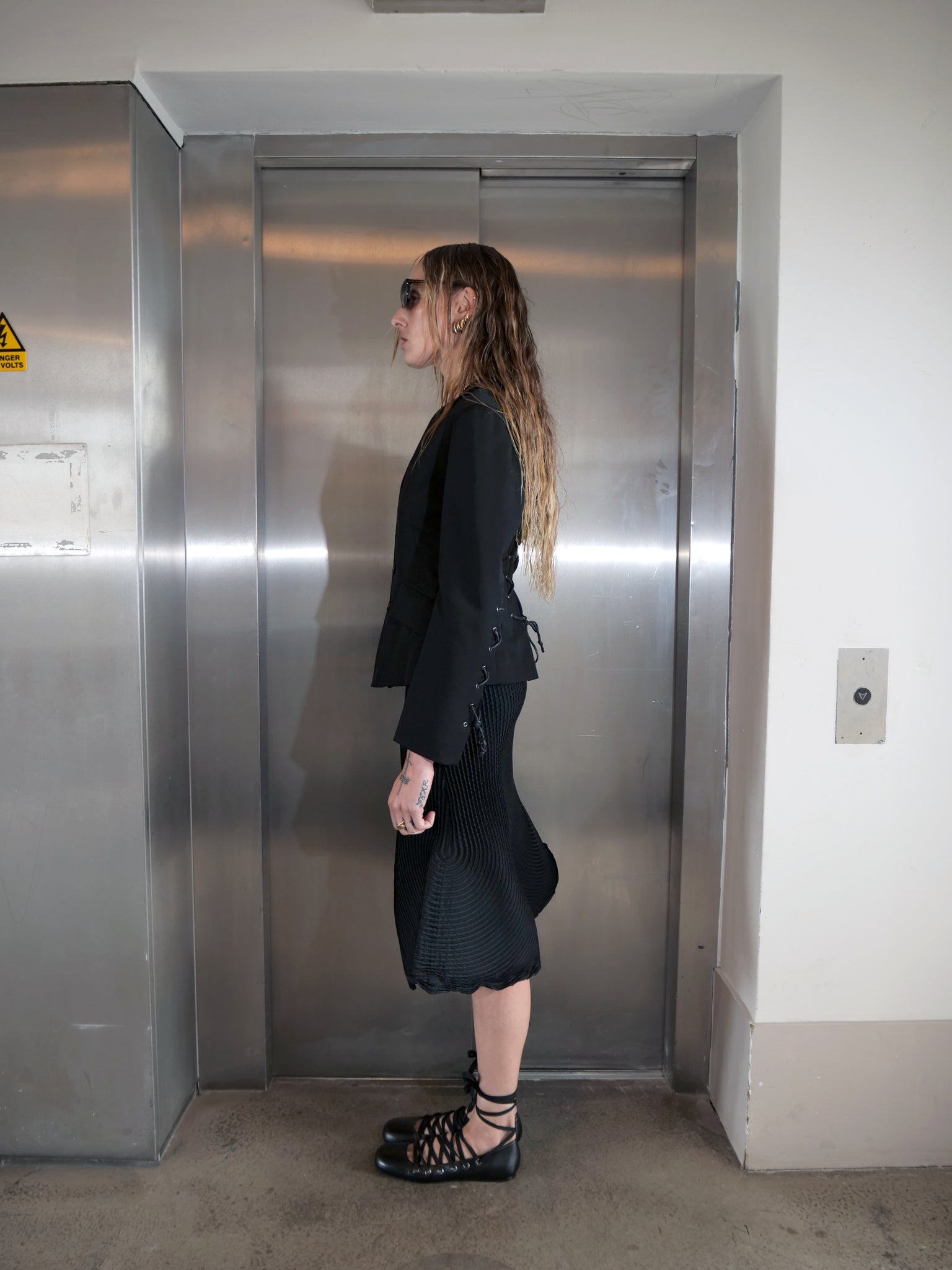 Pleated Sculptural Skirt Mermaid