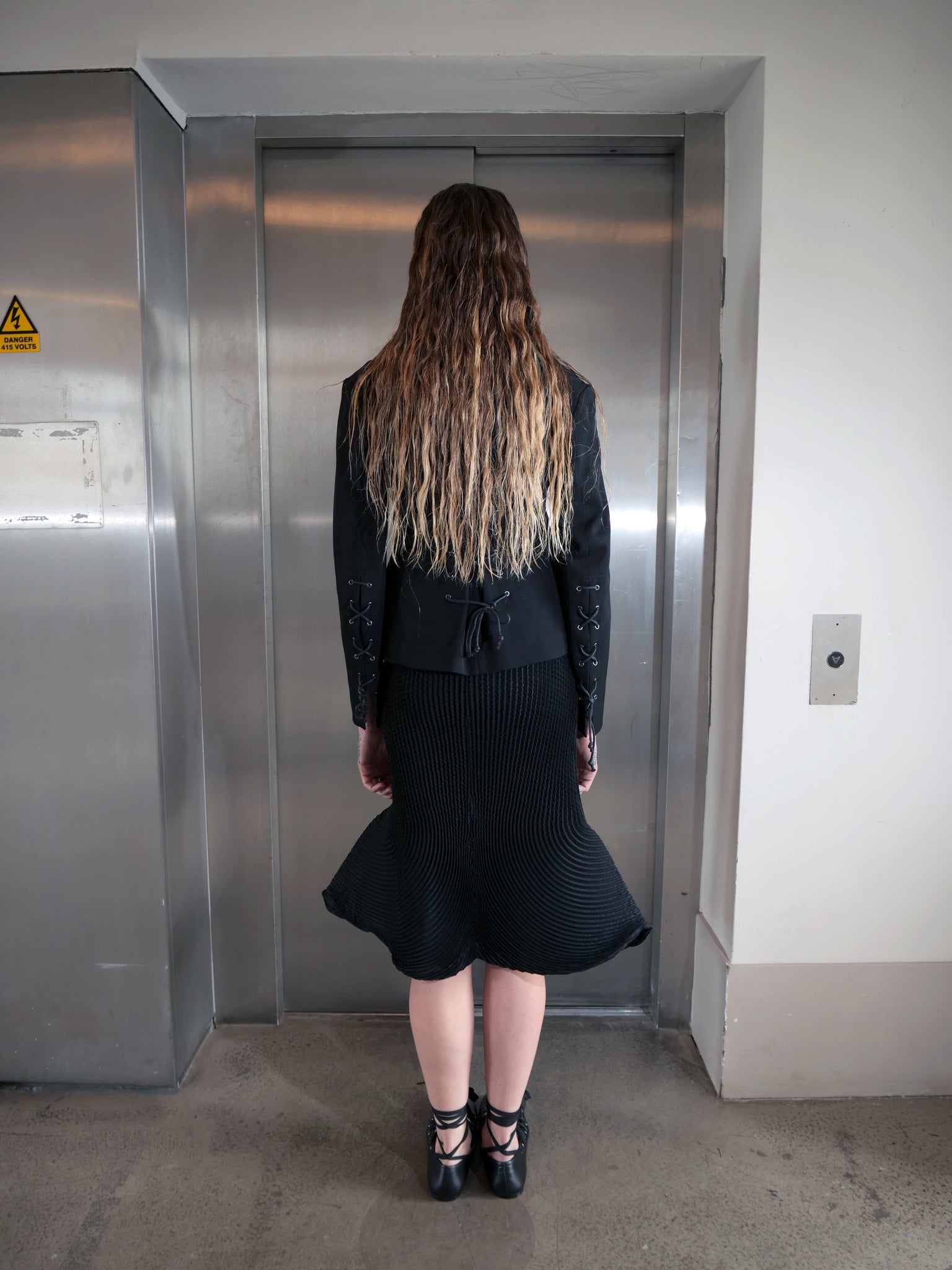 Pleated Sculptural Skirt Mermaid
