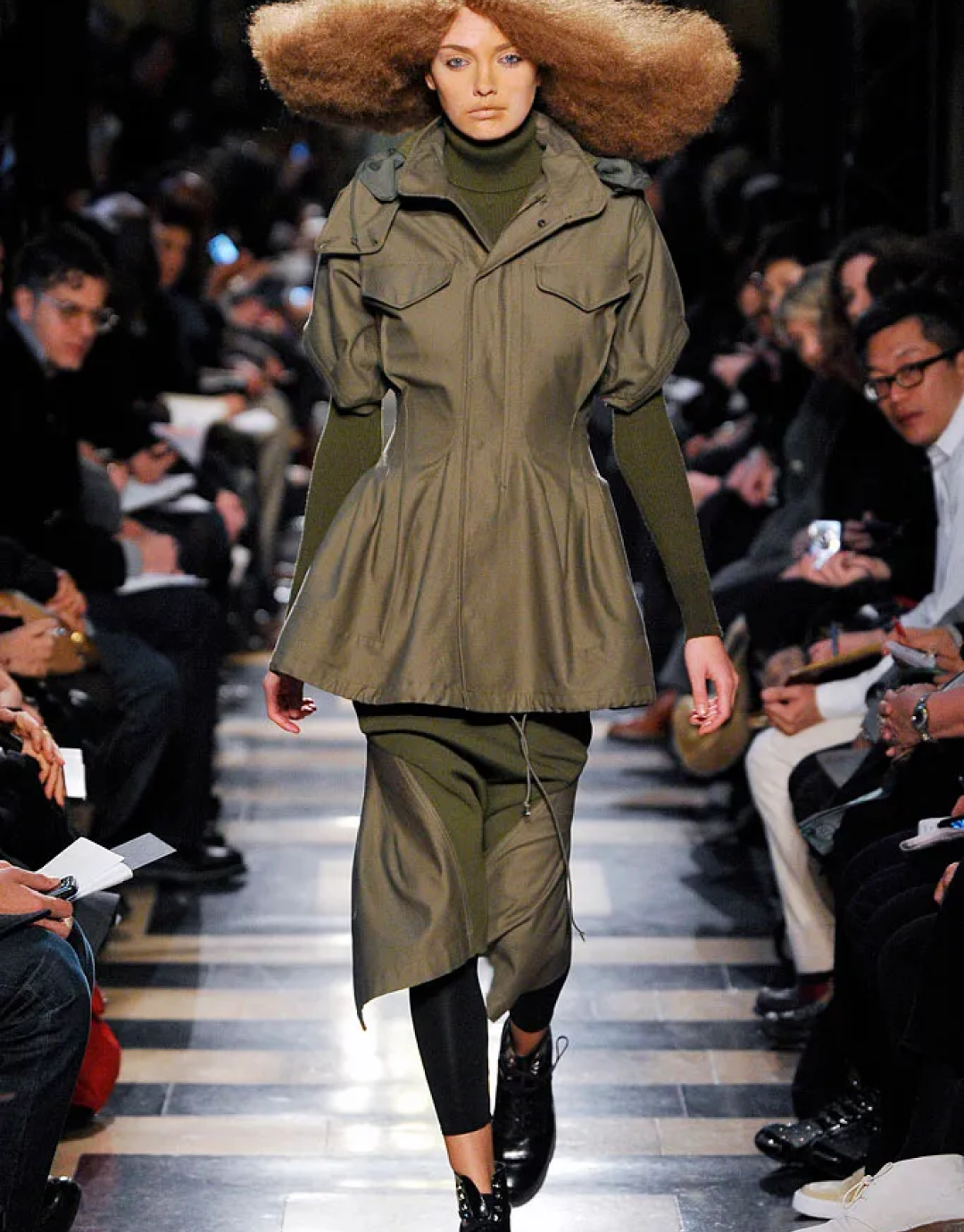 Khaki Zip Up Utility Short Sleeve Jacket Fall 2010