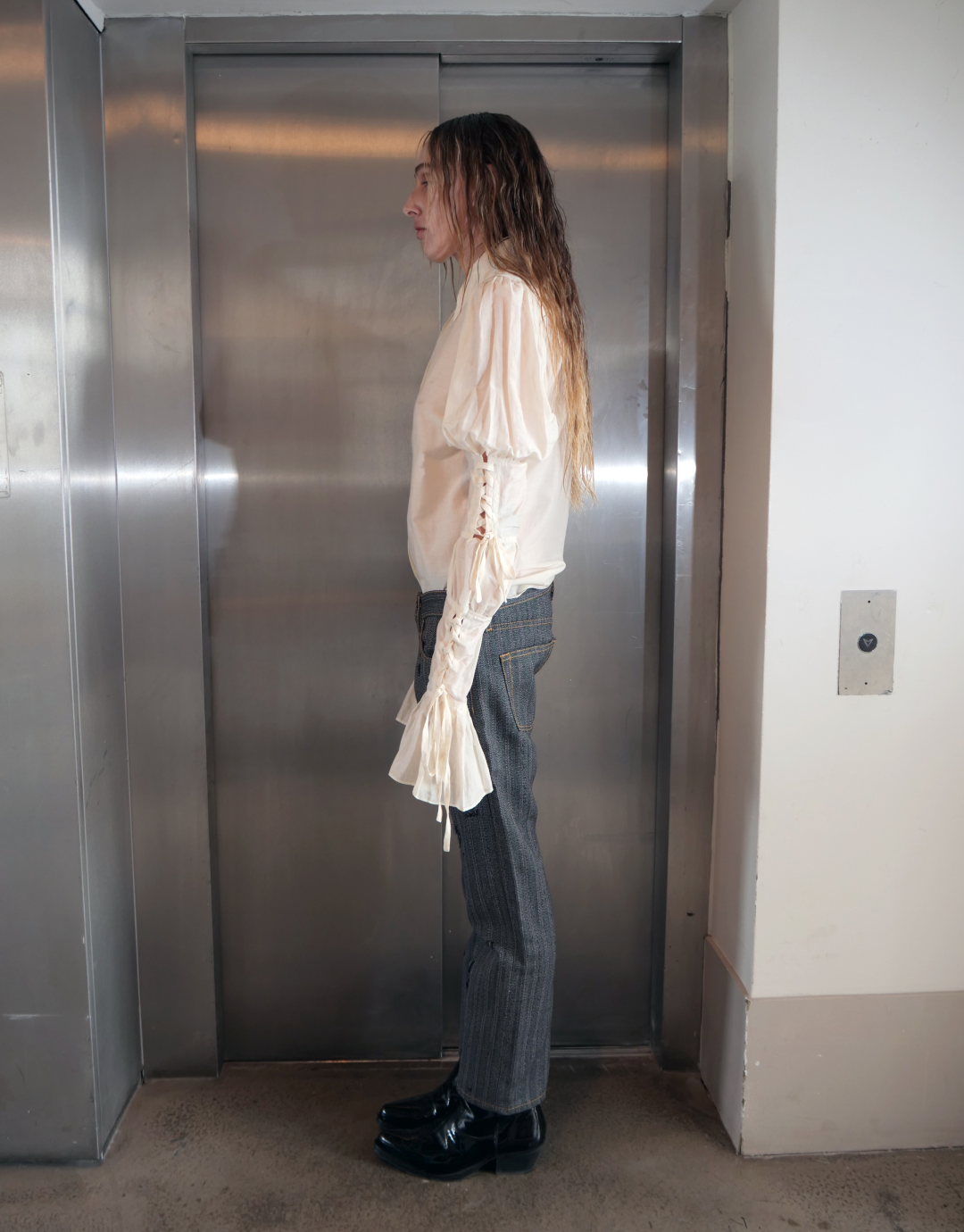 Lace Sleeve Detail Pirate Shirt